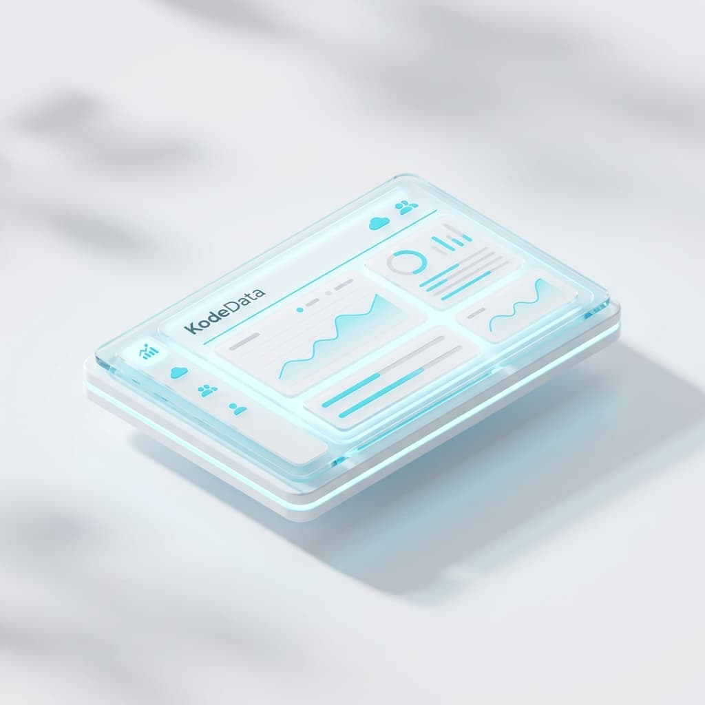3D light mode dashboard mockup